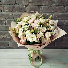 Букет цветов из:  Альстромерии, Розы и Хризантемы #REPLACE_PRED# Старой Ситне