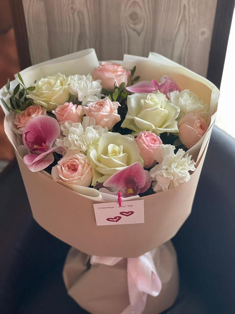 Букет цветов из: Орхидеи, Розы и Гвоздики в Старой Ситне