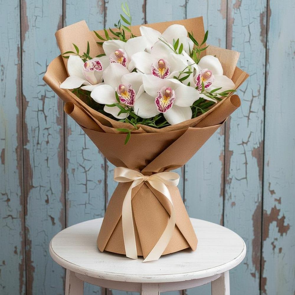 Букет цветов из: Орхидеи и Розы в Старой Ситне
