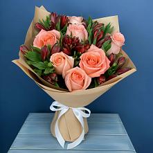 Букет цветов из:  Розы и Альстромерии #REPLACE_PRED# Старой Ситне
