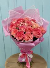 Букет 15 Розовых роз Равель в Старой Ситне