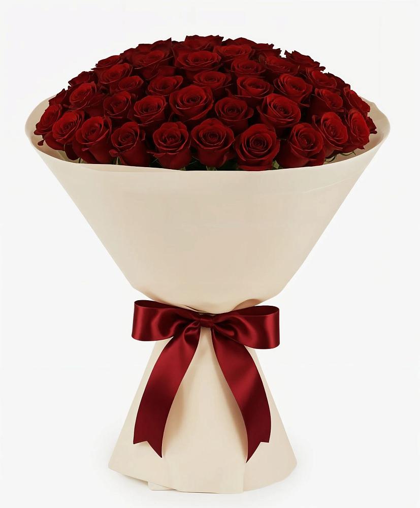 Букет 101 Бордовая роза Блэк Бакарра в Старой Ситне