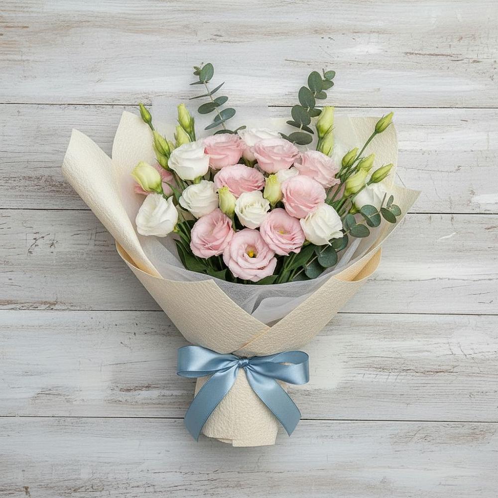 Букет цветов из: Лизиантусы в Старой Ситне